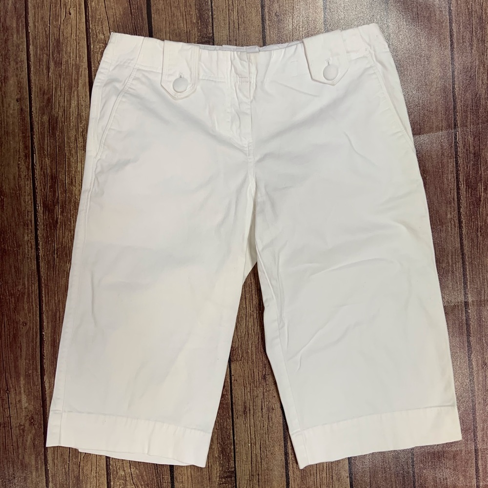 New York & Company White Capri